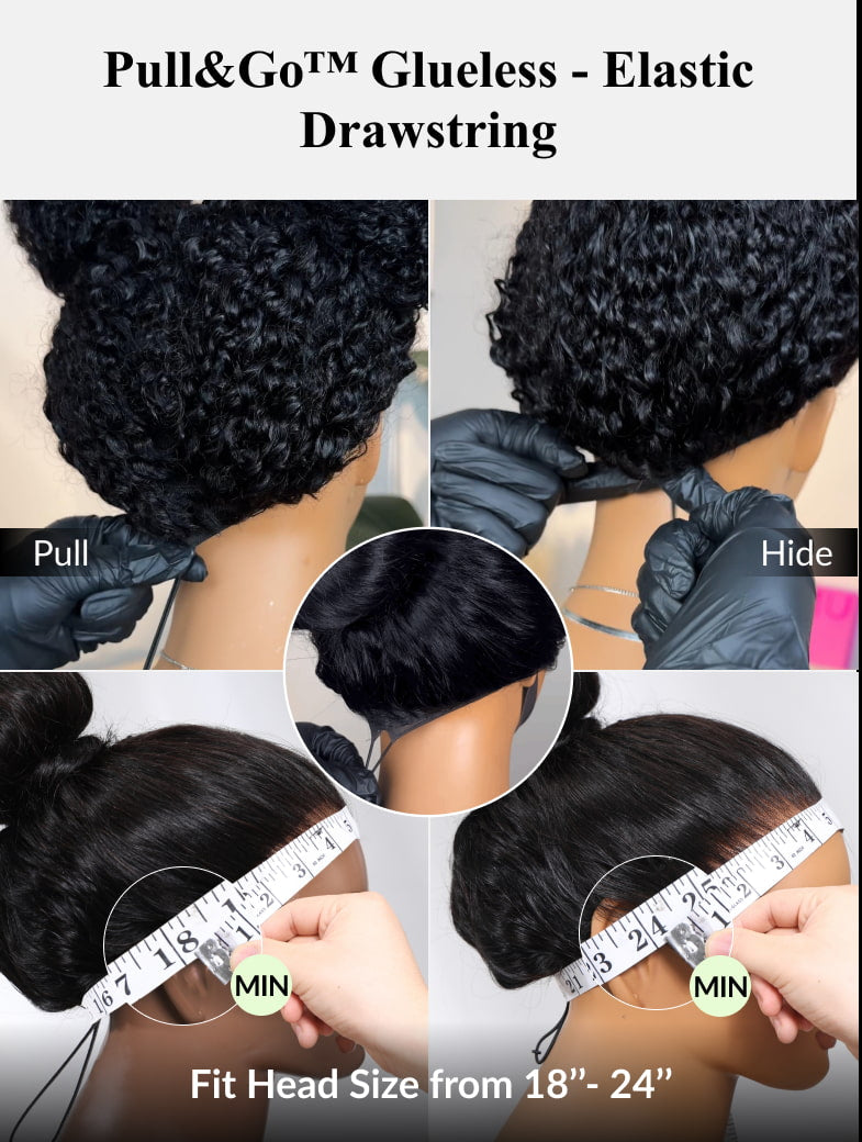 ⭐7x5 Glueless Lace Bob Wig – Natural Yaki Texture & Flattering Layered Style