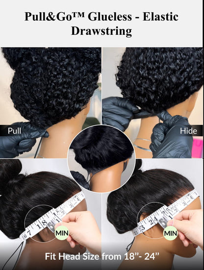 ⭐7x5 Glueless Lace Bob Wig – Natural Yaki Texture & Flattering Layered Style