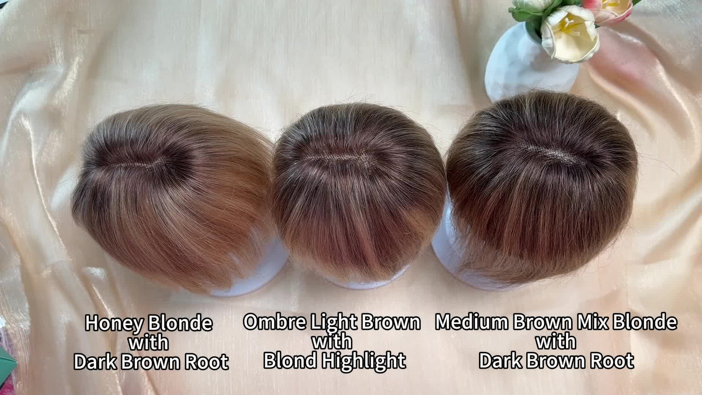 Face-Framing Bang Clip-In Hair Topper | Hairpiece for Sparse Top Hair