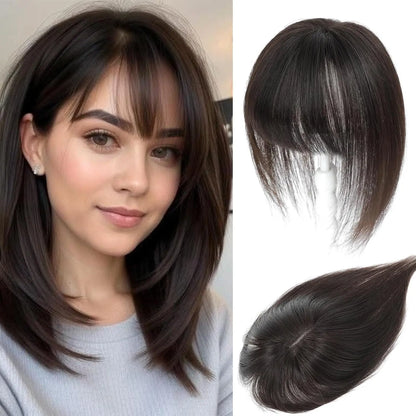 Face-Framing Bang Clip-In Hair Topper | Hairpiece for Sparse Top Hair