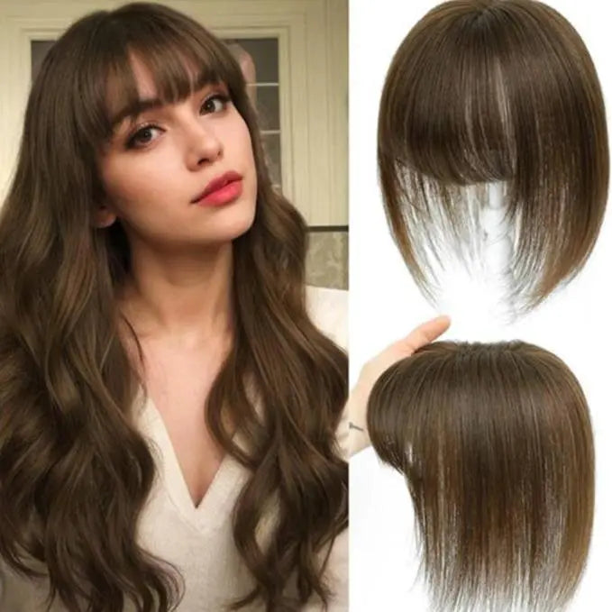 Face-Framing Bang Clip-In Hair Topper | Hairpiece for Sparse Top Hair