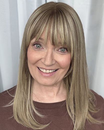 Face-Framing Bang Clip-In Hair Topper | Hairpiece for Sparse Top Hair