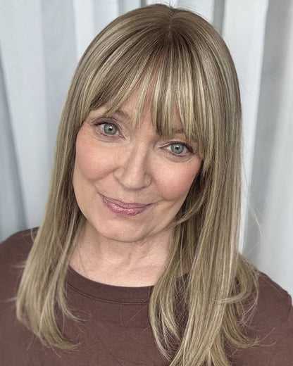 Face-Framing Bang Clip-In Hair Topper | Hairpiece for Sparse Top Hair