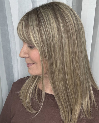 Face-Framing Bang Clip-In Hair Topper | Hairpiece for Sparse Top Hair
