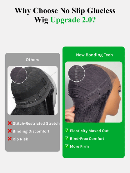 ⭐7x5 Glueless Lace Bob Wig – Natural Yaki Texture & Flattering Layered Style